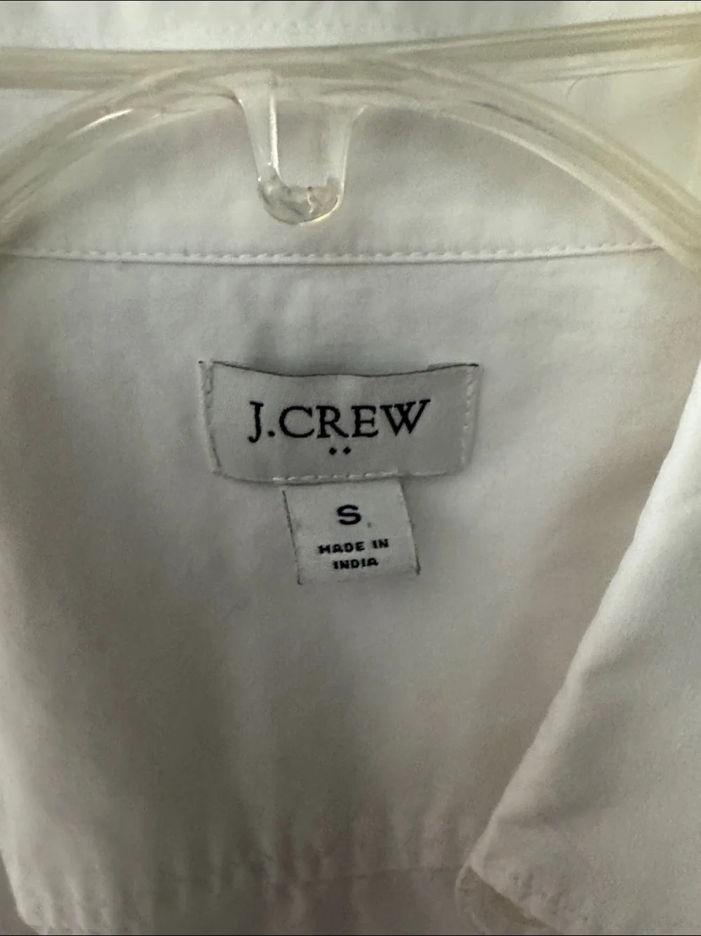 J. Crew White Long-Sleeve Button-Down Shirt
